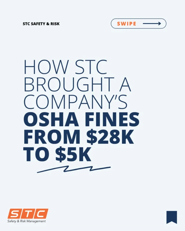 $28k in OSHA fines. One day to respond.

A small, family-run company was about to get crushed by repeat safety violations from nearly two years ago. With the clock ticking, their insurance broker called STC.

We showed up.
We challenged the citations.
We got the penalty reduced to just $5k—and helped them walk away with a clear plan and their reputation intact.

Because at STC—we show up.

Want to know what we can do for your company? Visit thestcgroup.com to learn more about our services and how we can help you protect your people, brand, & profit. 

#OSHA #ConstructionSafety #RiskManagement #STCSafety #ProtectYourProfit #OSHAFines #SmallBusiness #RoofingIndustry #SafetyLeadership